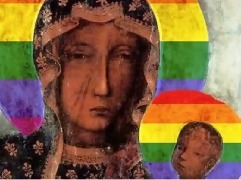 Woman arrested in Poland over posters of Virgin Mary with rainbow halo (The Guardian)